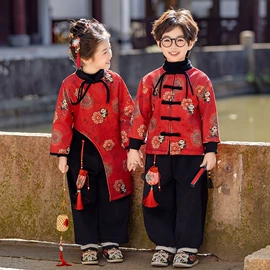 童民族服装;儿童表演服;童汉服