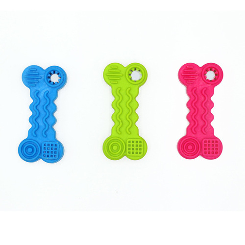 Pet supplies wavy biscuits TPR chewable gum resistant teeth cleaning play golden retriever new dog toys wholesale