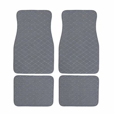 quilted foot mats, right-hand drive – Universal Foot Pad - gray-flat-head-black