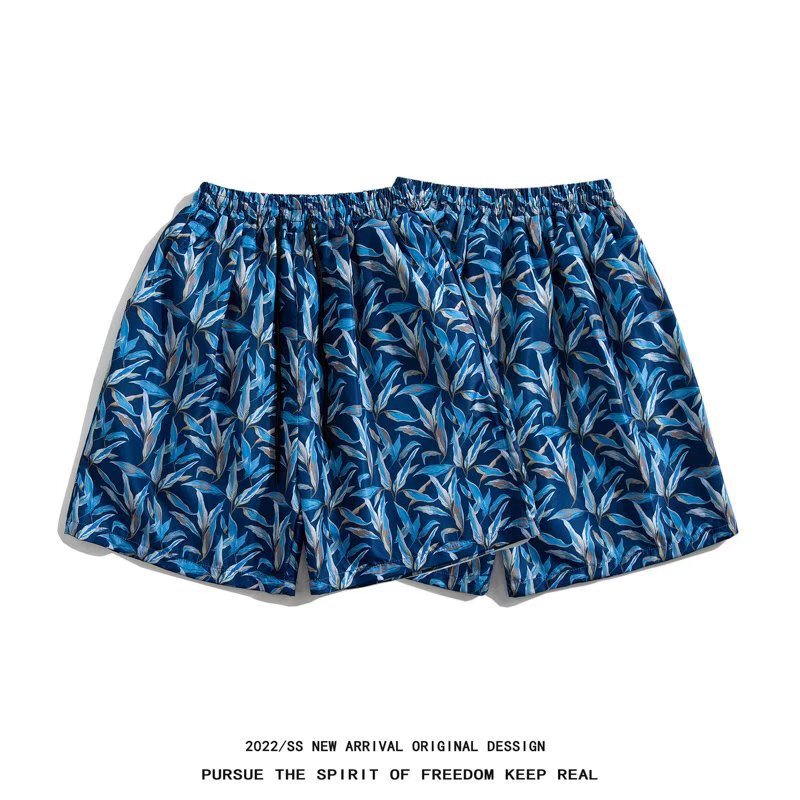 Beach Shorts Suitable for Water, Anti-Embarrassment, Boxer Five-Point Swim Shorts for Men, Loose Hot Spring Quick-Dry Swimwear Trendy Brand Shorts