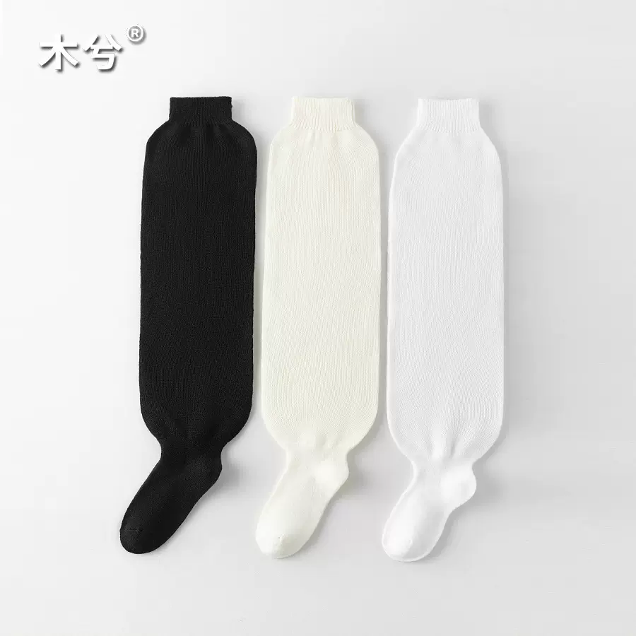 堆堆袜子女搭配小皮鞋JK风日系可爱白色小腿袜套女生宽松长筒女袜