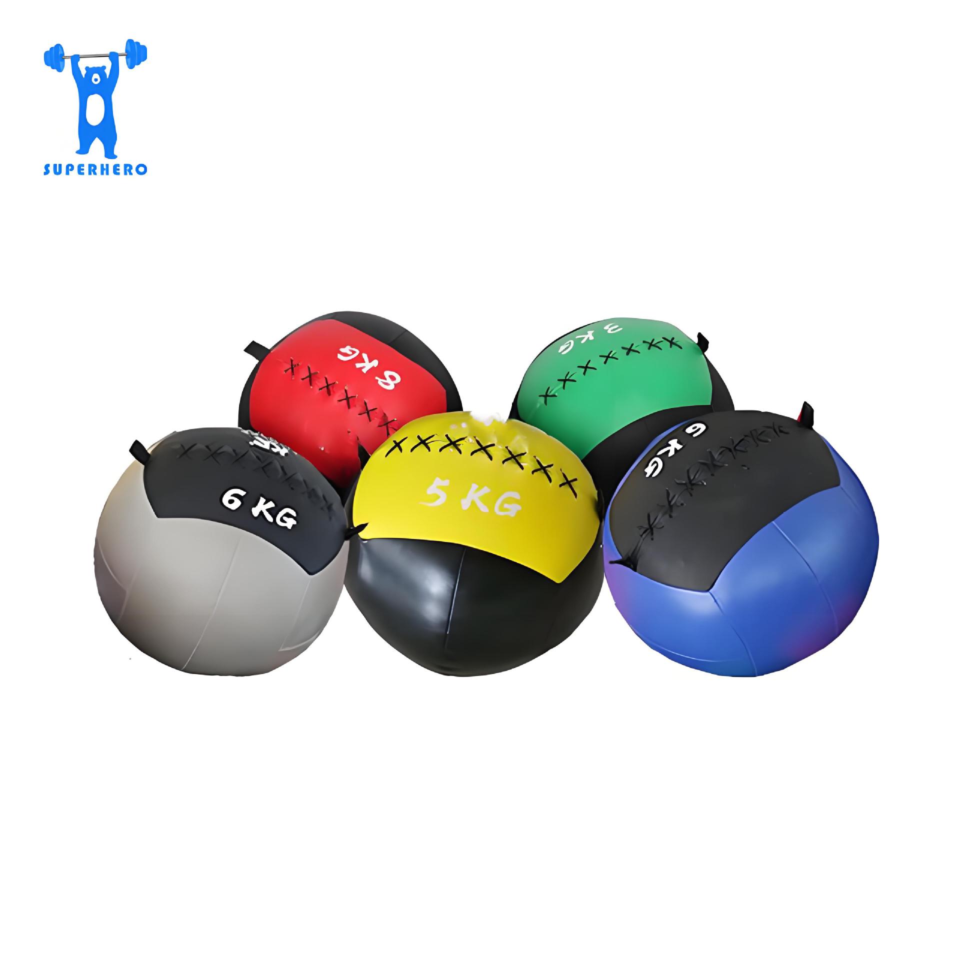 Fitness medicine ball solid squash ball wall ball wrist ball sports fitness gravity ball balance training non-elastic soft medicine ball
