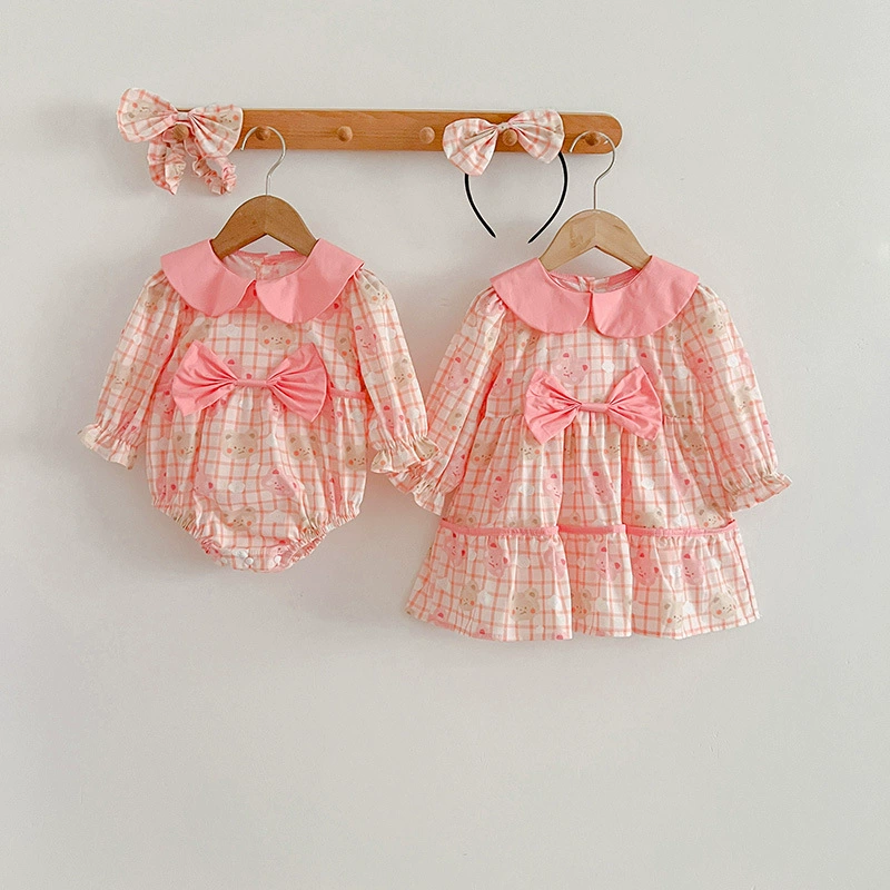 Весенний детский overall, боди девочки, длинный рукав, хлопковое платье, тренд сезона