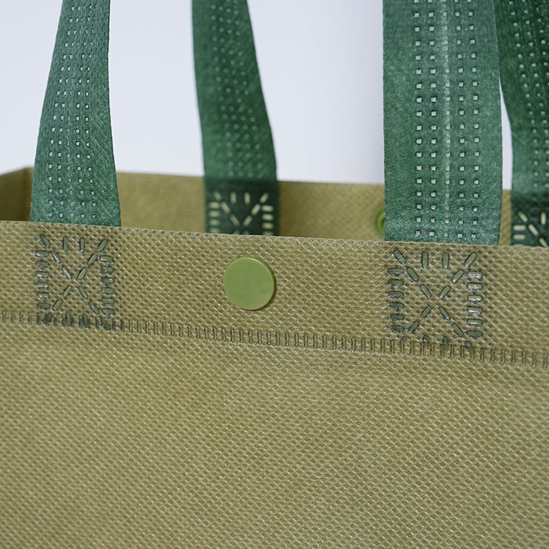 Bolsa de mano no tejida con botón tienda de ropa tienda de gafas bolsas de té bolsas de regalo de compras personalizadas LOGO impreso