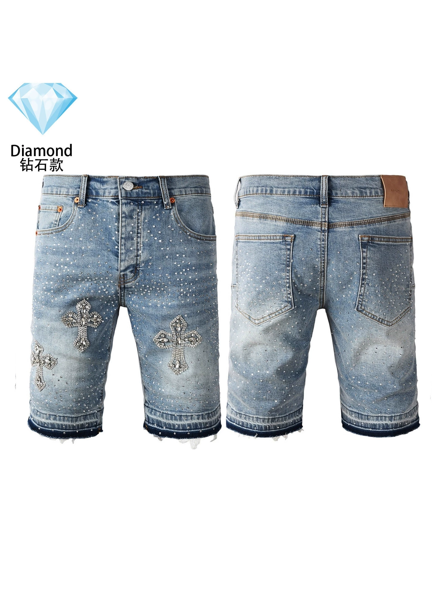 Европейский и американский трендовый бренд LIMITED PURPLE SHORTS фиолетовые брендовые уличные хип-хоп рваные distressed джинсовые шорты