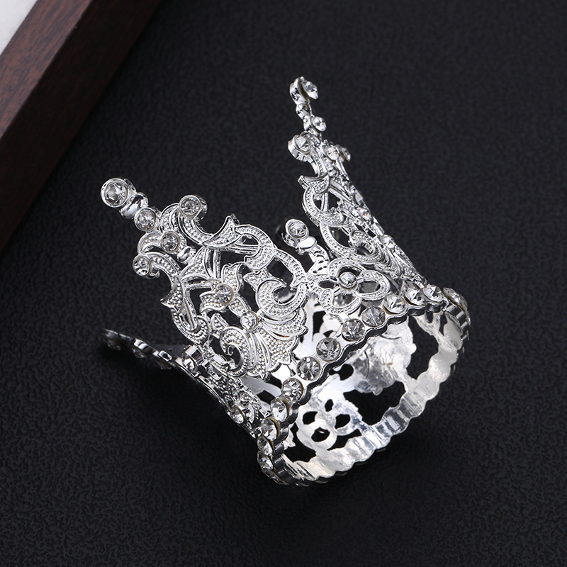 Corona infantil con perlas y diamantes de imitación hecha a mano para cumpleaños bodas y pasarela