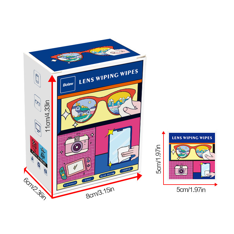 Manufacturer of Glasses Cleaning Wipes, English Disposable Lens Cleaning Paper, Lens Dust Removal, Special for Mobile Phone Lenses, Special for Dust Removal
