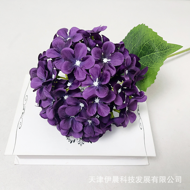 싱글 72피스 수국-짙은 보라색