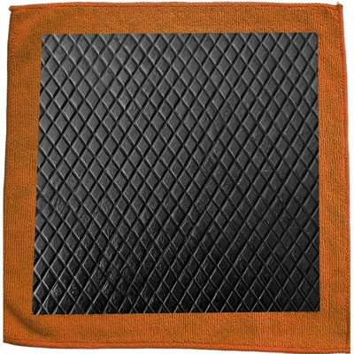 Car cleaning tools | Mud Gloves, Pad - vertical-diamond-shaped-mud-cloth-orange