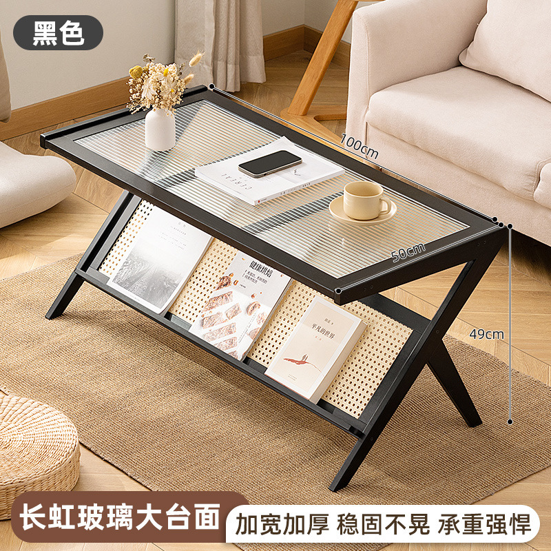 [업그레이드된 대형 조리대] - Changhong Glass - 블랙 100 롱