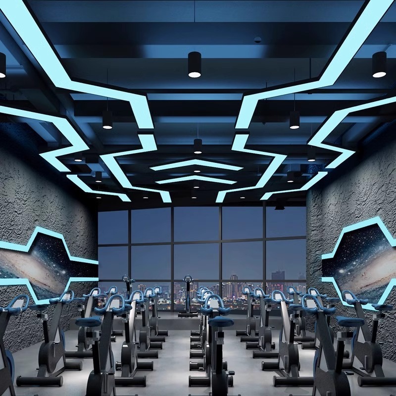 Ciudad de videojuegos lámpara de estilo animada ciudad de deportes electrónicos gimnasio centro comercial sala de baile café en línea parque infantil lámpara de atmósfera