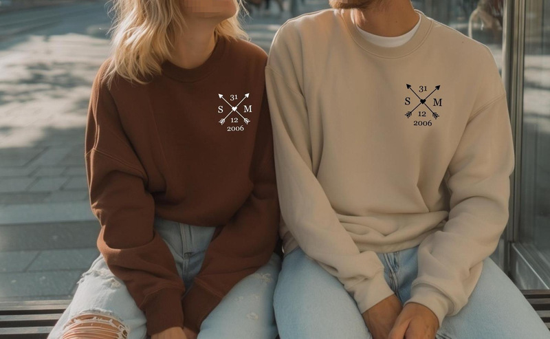 Cross-Border European Size Couple's Date Sweatshirt, Unique Gift Idea, Valentine's Day Gift, Pullover Sweatshirt, Crew Neck Sweatshirt Cross-Border European Size Couple's Date Sweatshirt, Unique Gift Idea, Valentine's Day Gift, Pullover Sweatshirt, Crew Neck Sweatshirt