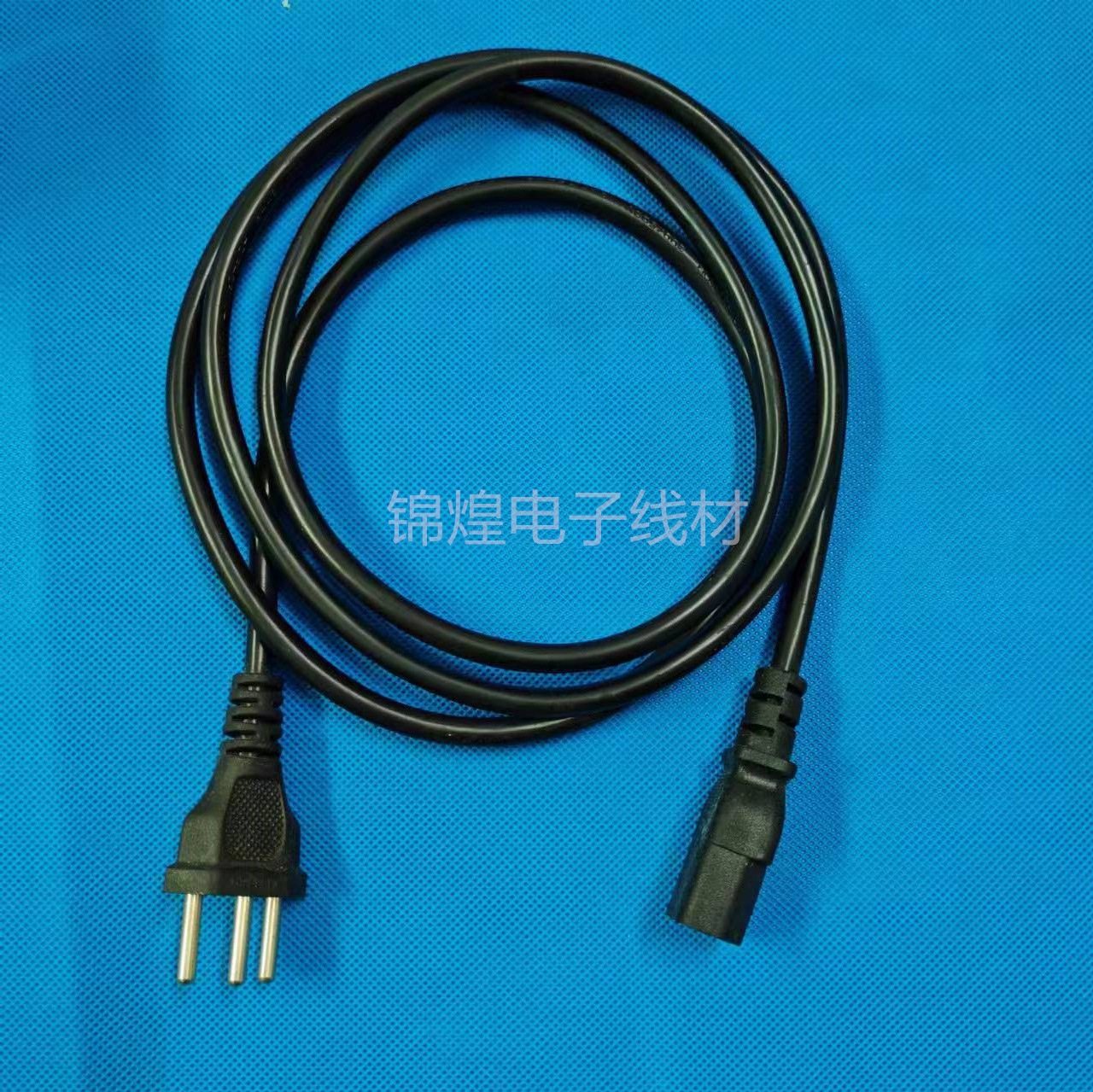 10瑞士三芯插头线品字尾接头线 瑞士三插电线 0.5/0.75/1/1.5平方