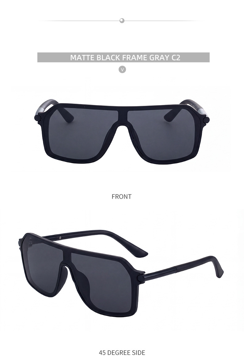 Steampunk Einteilige Schild Sonnenbrille Männer 2026 Luxus Marke Vintage Übergroßen Metall Großen Rahmen Sonnenbrille für Männliche Sport brillen – Detail 11