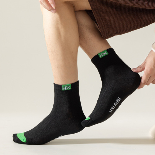 Wholesale socks, men's autumn and winter mid-calf socks, trendy sports socks, long socks, men's business socks, Zhuji manufacturer