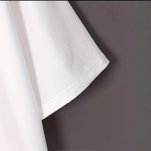 100% Cotton White Letter Print Short Sleeve T-Shirt for Women - Summer 2025 New Arrival Streetwear Loose Fit Versatile Top