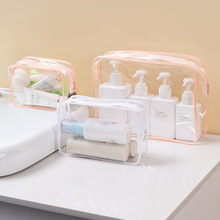 旅行干湿分离透明化妆包化妆品收纳包洗漱包便携大容量防水收纳袋