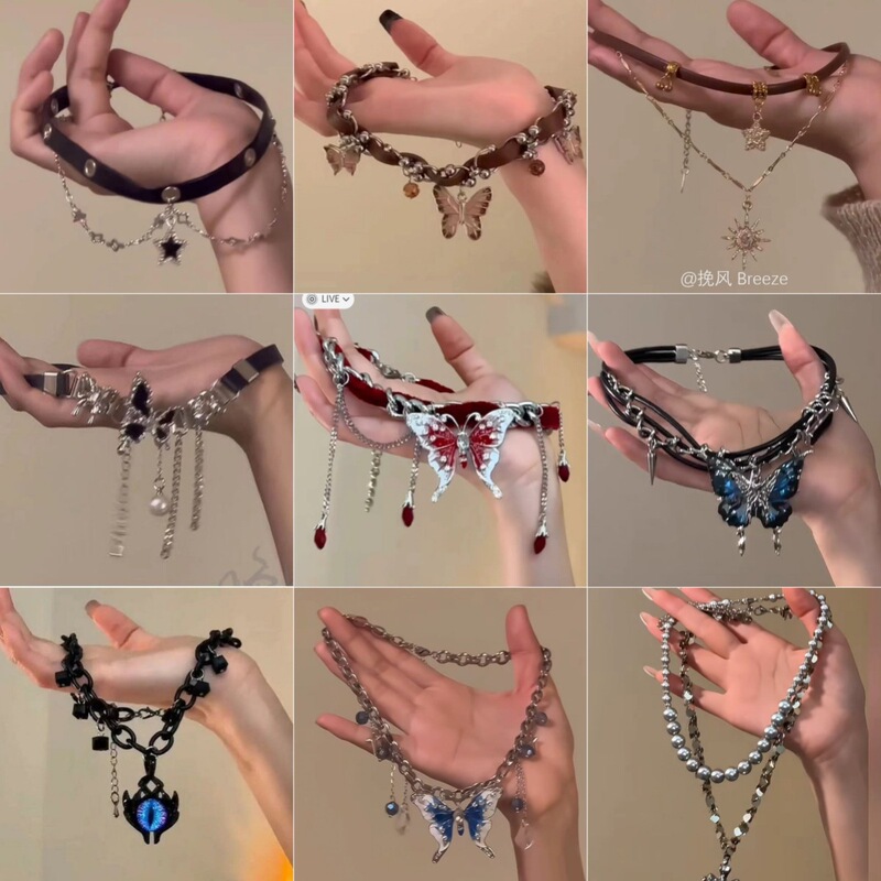 The Man Is Also Cut! Heavy Industry Subculture Accessories Gothic Dark Female Y2K Sexy Necklace Autumn and Winter Punk Collarbone