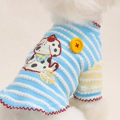秋冬ペット服ワッフル両足服かわいい保温比熊テディ保温服猫博美