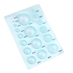 Large ultra-light clay measuring device, soft clay manual clay measuring device, semicircular spherical doll back head mold