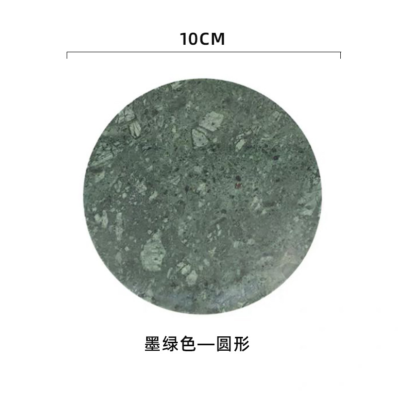 Estilo nórdico de mármol posavasos ins ronda de café antideslizante almohadilla de aislamiento piedra té montaña joyería foto al por mayor