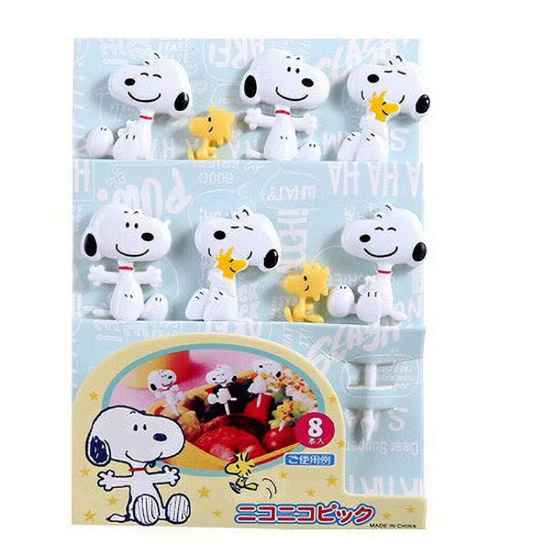 Japón hogar dibujos animados horquilla de fruta creativa para niños animales lindos horquilla de fruta de plástico set Bento stick