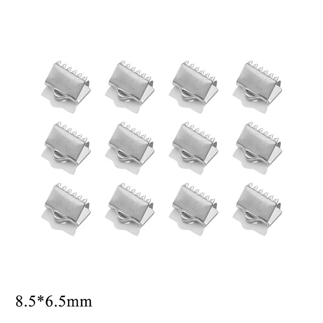 Acero inoxidable rizado grano hebilla punta hebilla acero titanio DIY joyería pulsera clip collar pulsera conector accesorios al por mayor