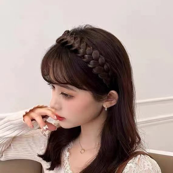 Fishbone Garland 어두운 다크 브라운