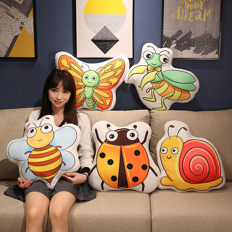 realistic pillow with butterfly