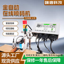 流水线喷码机打印生产日期二维码图片logo纸箱条码智能高效打码机