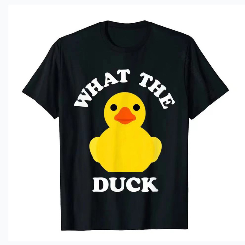 Long-Term Summer New Short-Sleeve T-Shirt Rubber Duck Funny Duck T-Shirt Fashion Men's Top Shirt Casual Sports Cross
