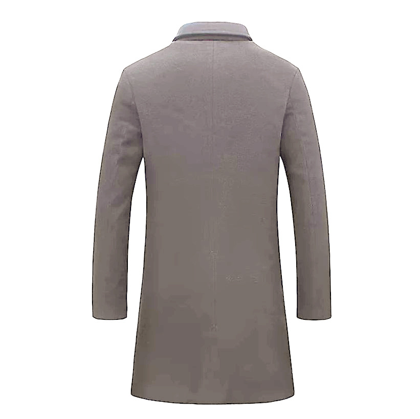 Men's Clothing Woolen Coat For Men Woolen Mid Length Windbreaker Jacket Multi Color And Multi Size_voghion.com