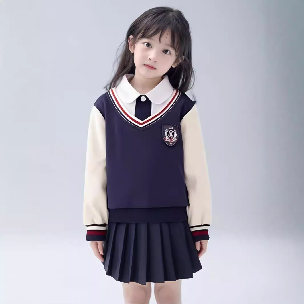 (2개) 학교 유니폼 맞춤형 어린이 교실 유니폼 유치원 정원 유니폼 가공 소스 공장 교복 제조 업체 소년 소녀 세트