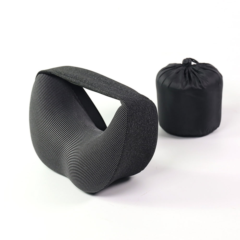 Nueva bufanda transfronteriza en forma de U almohada máscara de ojo espacio memoria espuma cuello almohada almacenamiento ajuste lento rebote memoria almohada de espuma