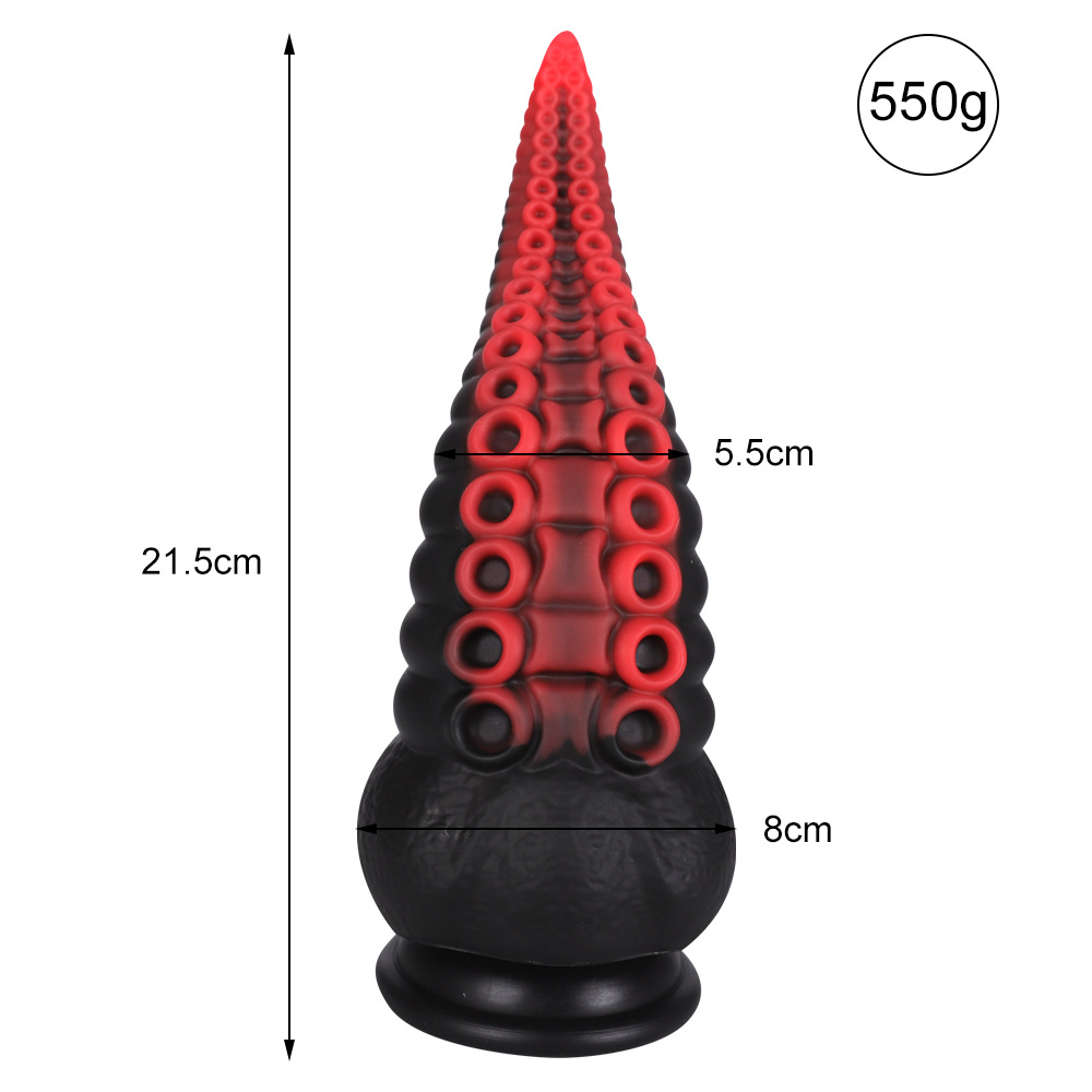 Silicona líquida color mezclado pulpo anal plug anal suave unisex de forma especial expansor anal dildo pene