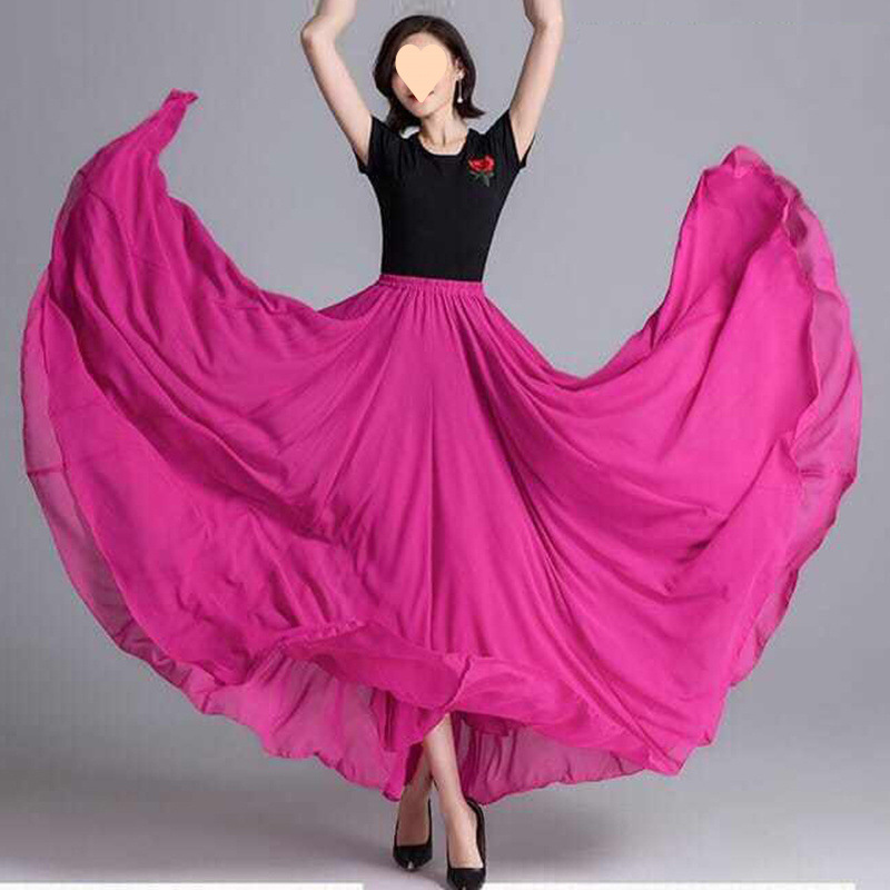 Double -layer chiffon 720 degrees large double -body double -layer…