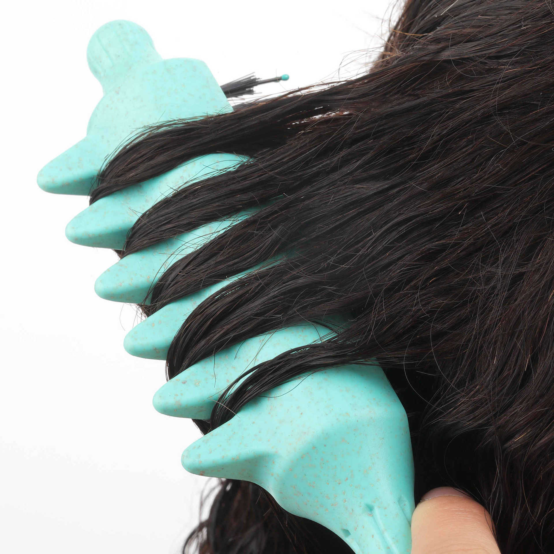 Cross-border Spring-loaded Curly Hair With And Bristles, Hairdressing Comb For Updos, Pointed Tail Styling Comb, Curling_voghion.com