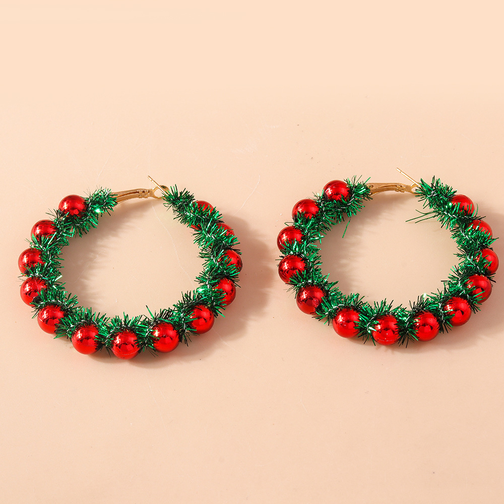 13g Weight Alloy Ear Needle Material Earrings Classification 1 Pair Quantity Holiday, Festival Occasion Plastic Material Christmas Festival Christmas Tree, Santa Claus Pattern Women's Gender Cute, Classic Style Style 1 Pair Christmas Cute Classic Style Christmas Tree Santa Claus Plastic Earrings 11
