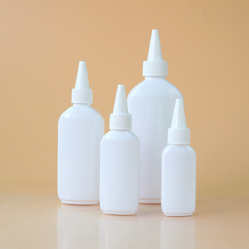 30ml50ml100ml200ml尖嘴扁瓶pet塑料UV胶水瓶 电发水瓶 彩绘颜料
