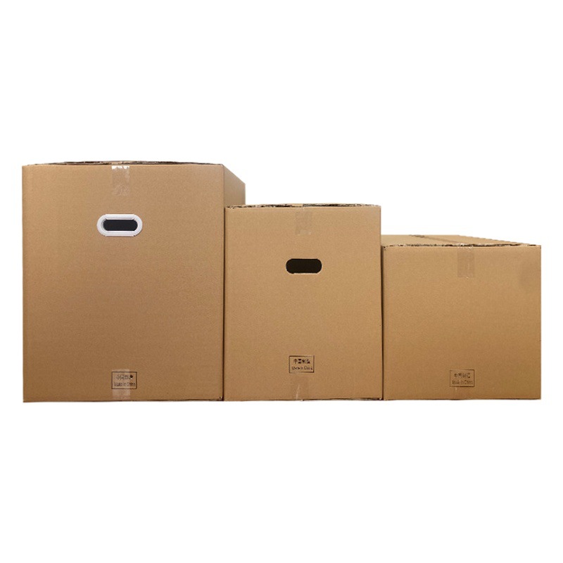 Cartón de mudanza extra duro al por mayor caja de embalaje grande de cinco capas impresión logística transfronteriza caja de embalaje almacenamiento caja de mudanza