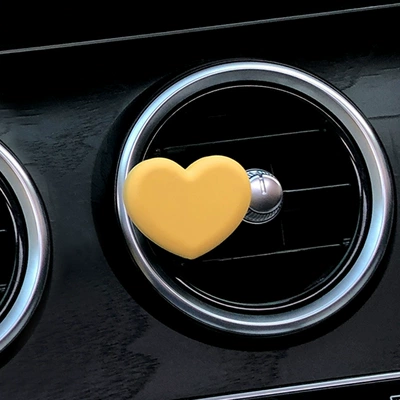 Car Perfume Aromatherapy Perfume Air Vent Decoration Diffusing - yellow-love