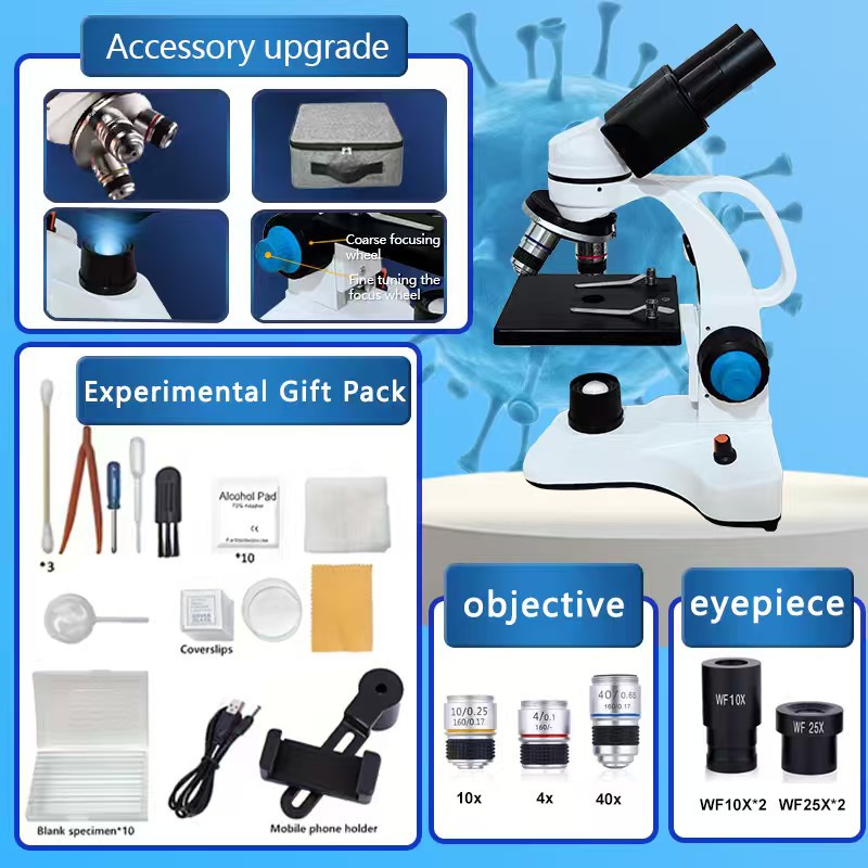 现货系生物实验儿童单目双目光学中小学生显微镜科普教学厂家批发