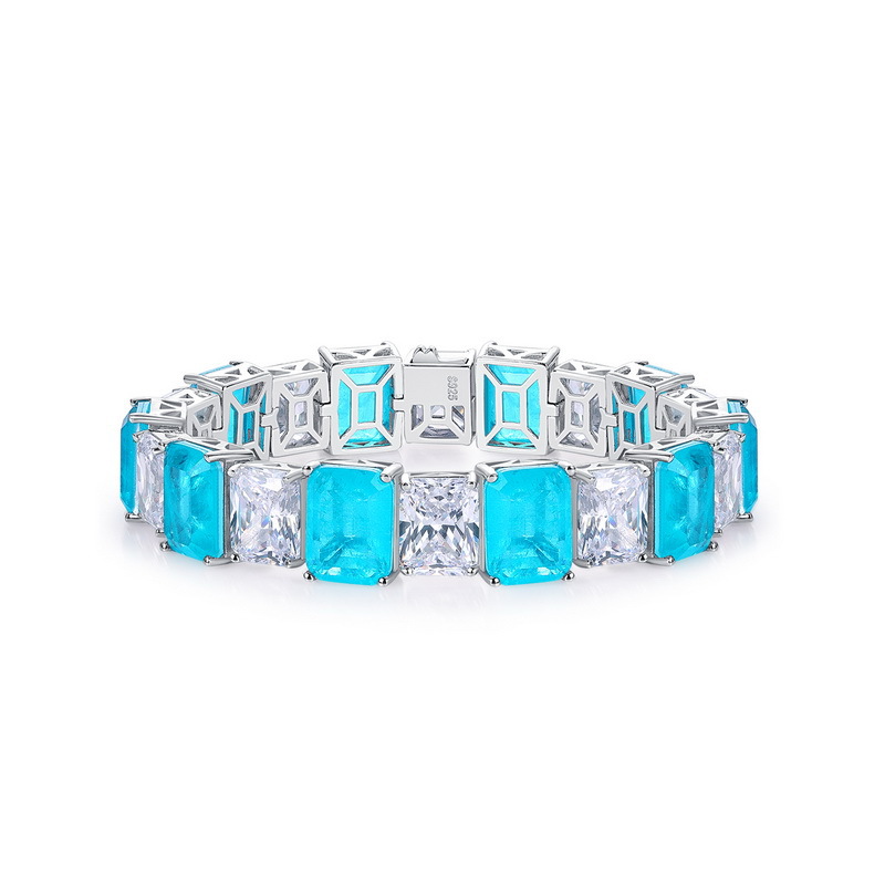 Nueva pulsera de tesoro de color de cultivo con incrustaciones de plata S925 transfronteriza, doble color, diamantes completos, joyería de lujo ligera, moda europea y americana