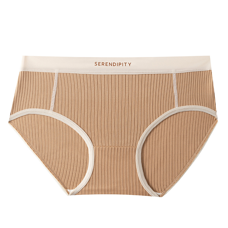 Ropa interior niña algodón puro antibacteriano 100% algodón entrepierna cintura media sin costuras Maillard deporte no tapado ropa interior de mujer