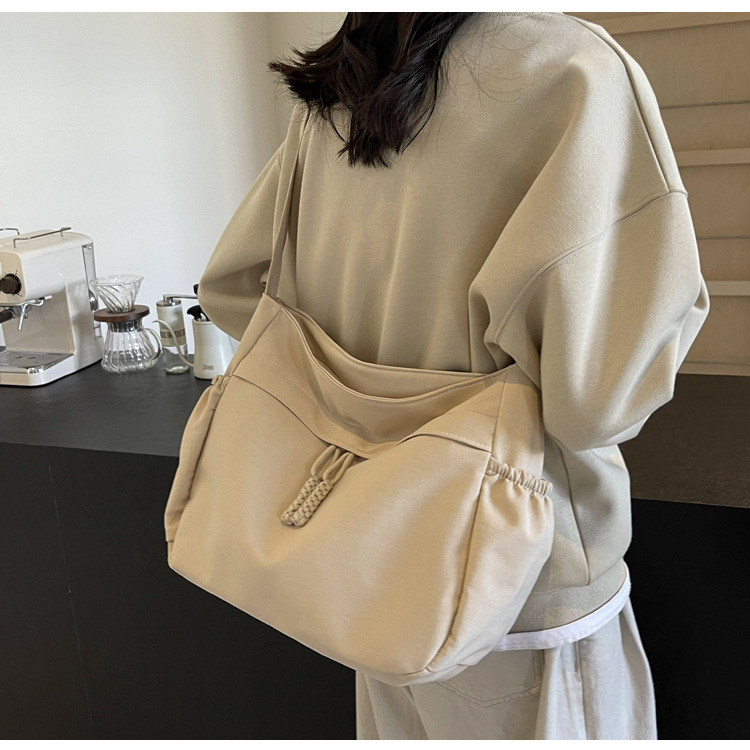 Schoudertas voor dames, grote canvas tote tas voor onderweg_voghion.com
