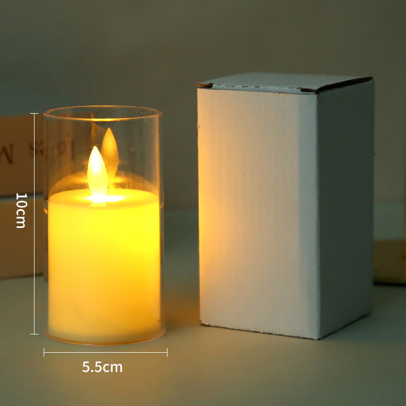 電子ろうそくled電子シミュレーショングラスろうそく灯創意結婚祝い誕生日道具置物クロスボーダー電気商|undefined