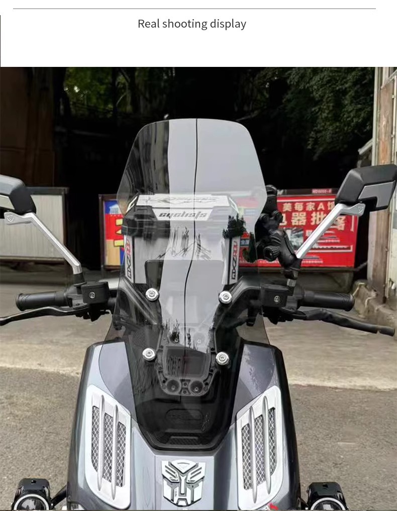 Suitable for Taoling Fengshen Fire Eye Mecha 3 Special Modified Heightening Front Windshield Accessories Windshield Glass Chest Protector