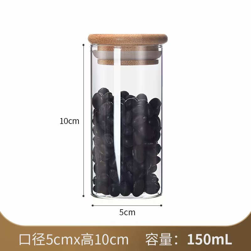 Frascos de vidrio, frascos sellados, frascos de vidrio resistentes a altas temperaturas, botellas de vidrio para granos, frascos de almacenamiento, frascos para té, juegos de té, frascos para guardar té.