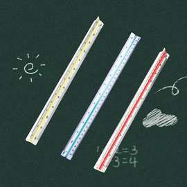 比例尺三棱大小比例尺学生设计尺多功能三菱直尺三角尺批发