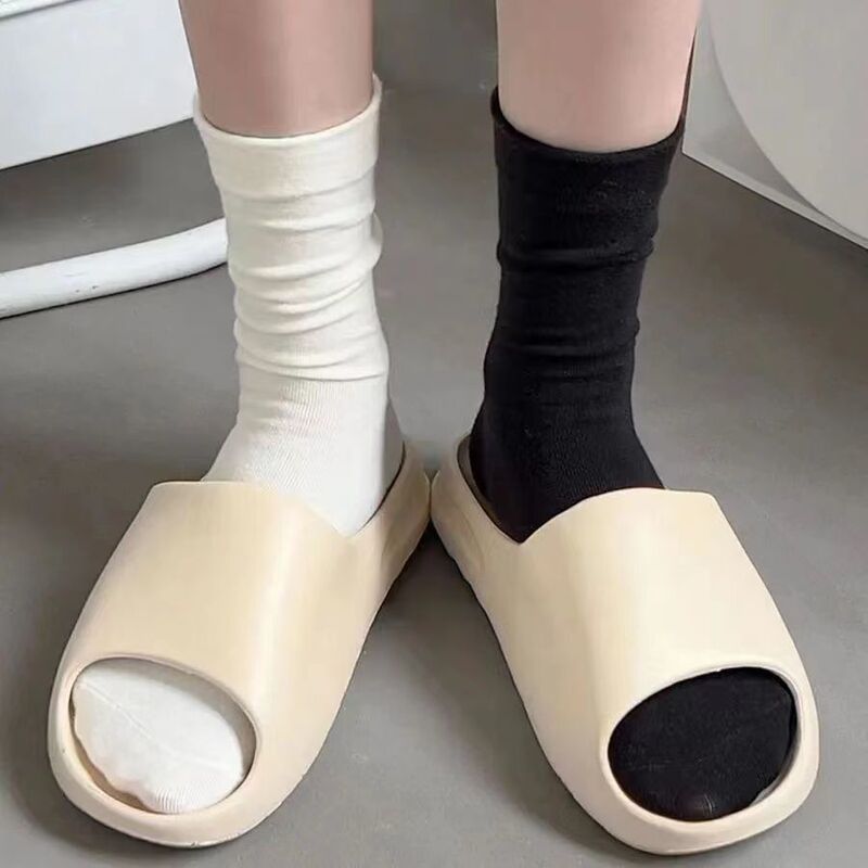 Women's Socks for Spring and Summer, Mid-Calf Socks, Solid Color Slouch Socks, Comfortable and Versatile Maternity Socks, Wholesale from Zhuji Women's Socks Manufacturer